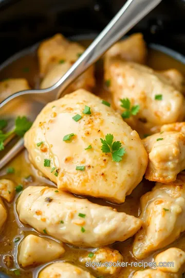 Simmered Chicken in White Wine Delight presentation