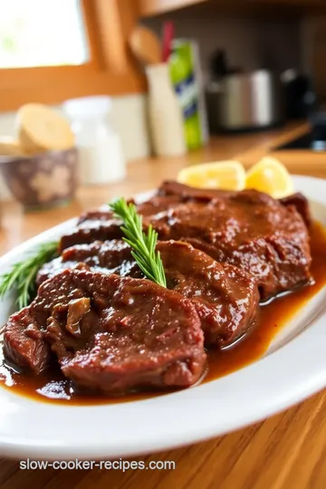 Slow Cooker Beef Sirloin Steak with Garlic Herb Sauce steps