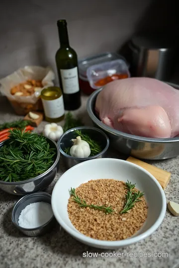 Slow-Cooked Herb-Infused Rabbit ingredients