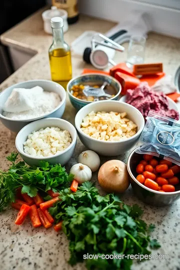 Slow Cooker Beef Shank with Vegetables ingredients