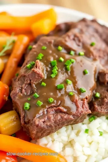 Slow Cooker Beef Shank with Vegetables presentation