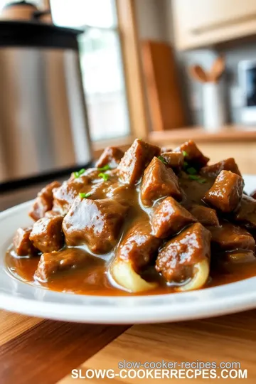 Slow Cooker Beef Cubed Steak with Mushroom Gravy steps