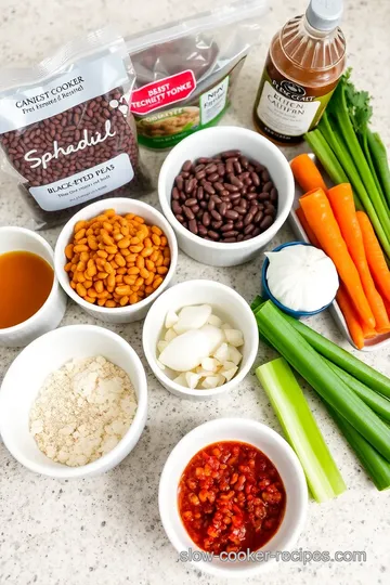 Slow Cooker Southern Black Eyed Peas ingredients