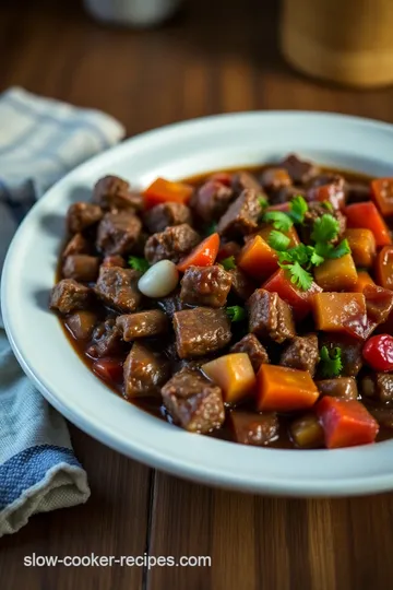 Slow Cooker Carne Guisada: A Hearty Mexican Stew presentation