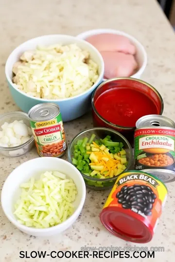 Slow Cooker Chicken Enchiladas ingredients