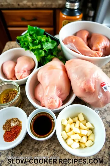 Slow Cooker Honey Garlic Chicken Legs ingredients