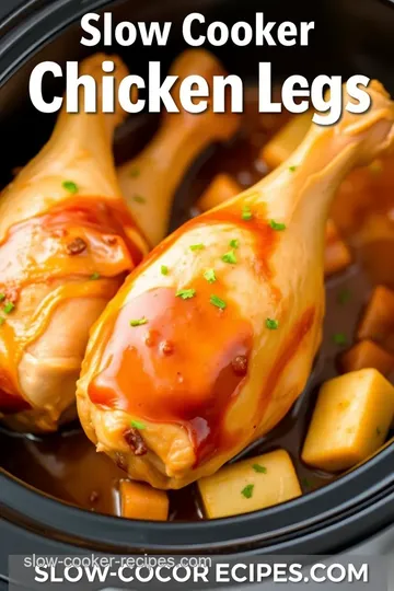 Slow Cooker Honey Garlic Chicken Legs presentation