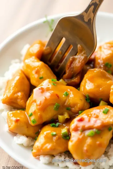 Slow Cooker Honey Garlic Chicken Tenders presentation