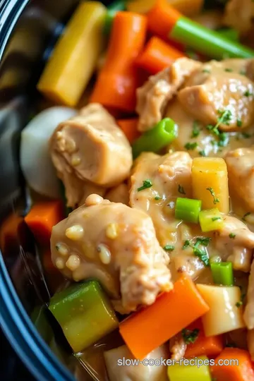 Slow Cooker Chicken & Veggies - Healthy Delight presentation