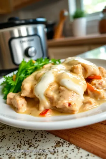 Keto Slow Cooker Creamy Garlic Chicken steps