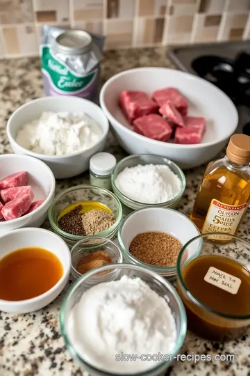 Slow Cooker Cube Steak with Gravy ingredients