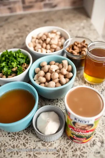 Slow Cooker Cubed Steak with Mushroom Gravy ingredients