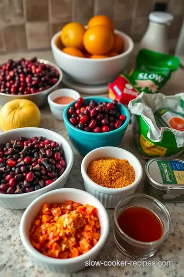 Slow Cooker Christmas Cranberry-Orange Glazed Ham ingredients