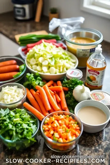 Slow Cooker Kielbasa and Cabbage ingredients