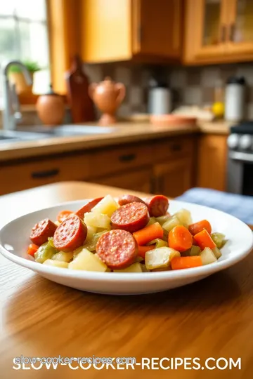 Slow Cooker Kielbasa and Cabbage steps