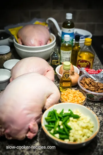 Slow Cooker Pheasant with Herb and Mushroom Sauce ingredients