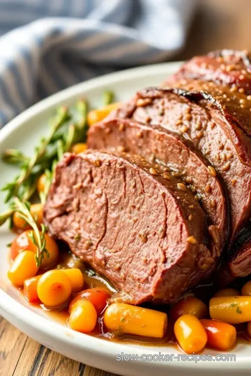 Slow Cooker Sirloin Tip Roast presentation