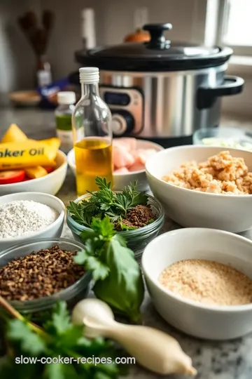 Slow Cooker Herb-Infused Turkey Breast with Gravy ingredients