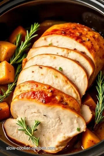 Slow Cooker Herb-Infused Turkey Breast with Gravy presentation