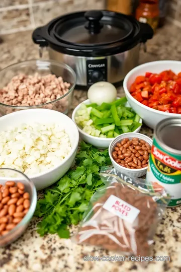 Slow Cooker Turkey Chili ingredients