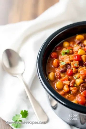 Slow Cooker Turkey Chili presentation