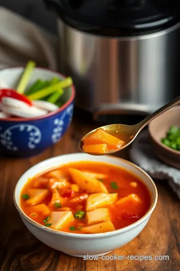 Quick and Zesty Spicy Hot & Sour Soup presentation