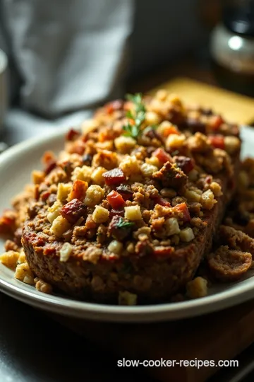 Stuffing Stuffed Meatloaf presentation