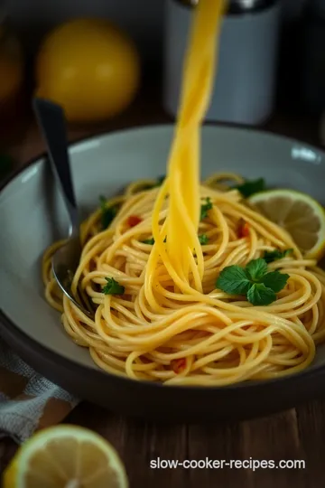 Zesty Lemon Herb Pasta Strands with Grilled Chicken presentation