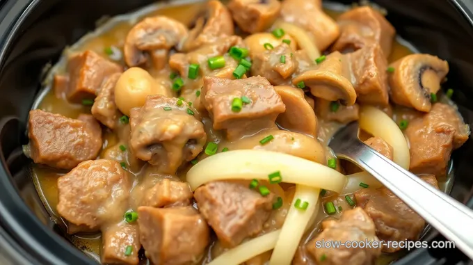 Slow Cooker Beef Stroganoff