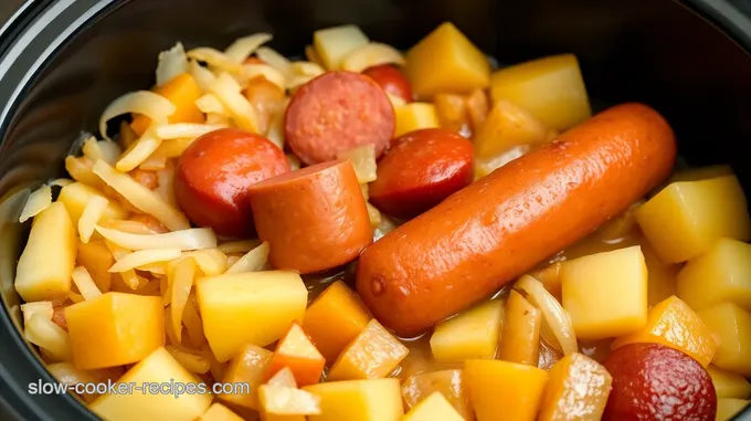 Slow Cooker Kielbasa with Sauerkraut Delight